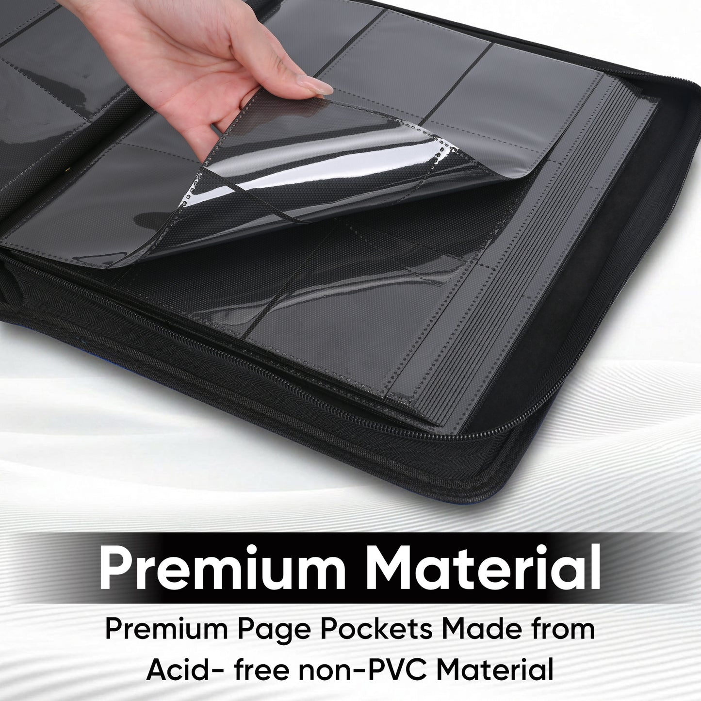 ACEUR Trading Card Binder with 540 Side Loading Pockets, 9 Pocket Trading Card Album Folder for Sport Cards, Game Cards