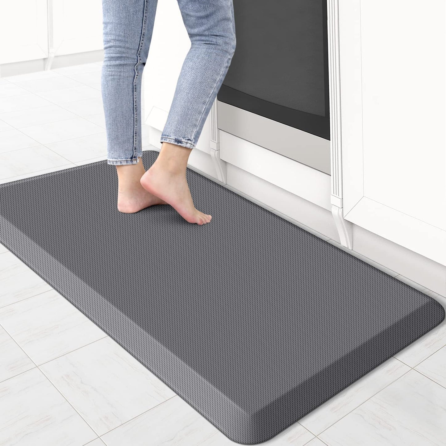 Flngr Anti Fatigue Mats for Kitchen Floor,17.32''x28'' Kitchen Standing Mat