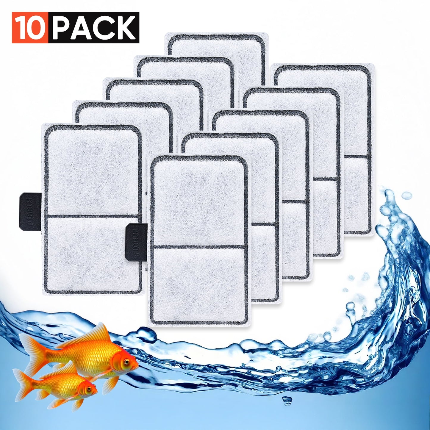 10 Pack EF-S Filter Cartridges for Filter,Replacement Filter Cartridges for Top Fin EF-S Element and BF5 BETTAFLO