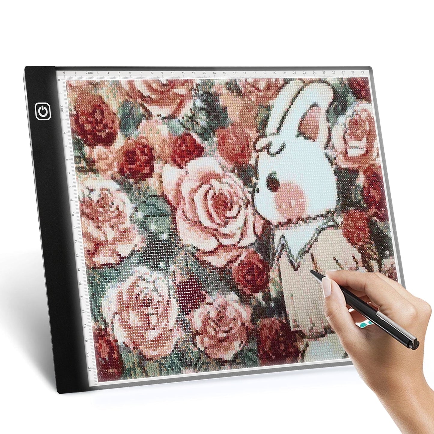 MONST A4 LED Light Pad for Diamond Painting & Tracing,USB Powered Light Box with 3 Adjustable Brightness Levels,Ultra-Thin Artcraft Light Board for Tattoo Transfer,Drawing,Sketching,Animation,Stencil