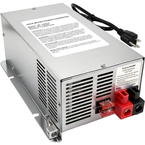 WF-9865 RV Power Converter Charger, WF-9865-AD Replacement for 9800 Series, Three-Stage RV Converter for Camper Trailer