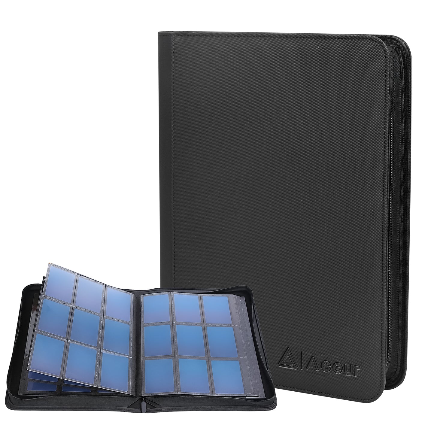 ACEUR Trading Card Binder with 720 Side Loading Pockets, 9 Pocket Trading Card Album Folder for Sport Cards, Game Cards