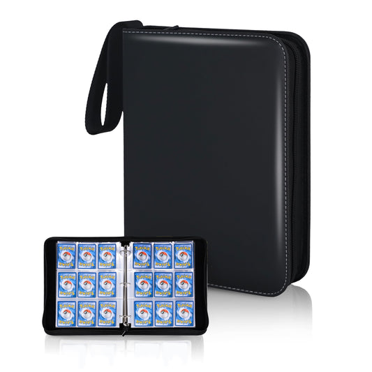 ACEUR Trading Card Binder with 720 Side Loading Pockets,9 Pocket Trading Card Album Folder for TGC,MTG, Baseball Cards, Yugioh,Black
