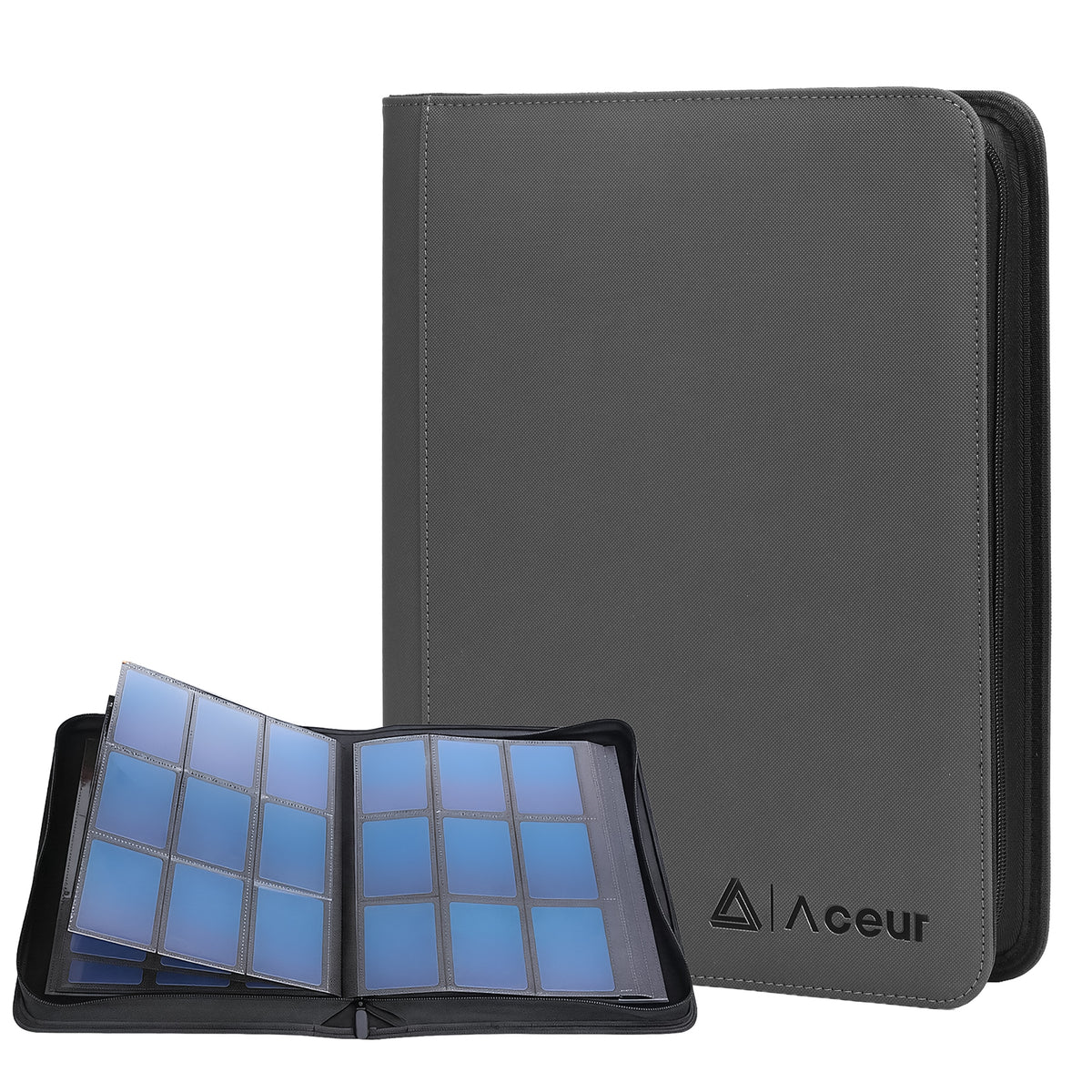 ACEUR Trading Card Binder with 540 Side Loading Pockets, 9 Pocket Trading Card Album Folder for Sport Cards, Game Cards