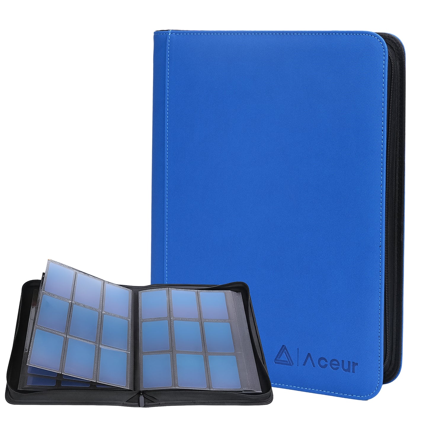 ACEUR Trading Card Binder with 720 Side Loading Pockets, 9 Pocket Trading Card Album Folder for Sport Cards, Game Cards