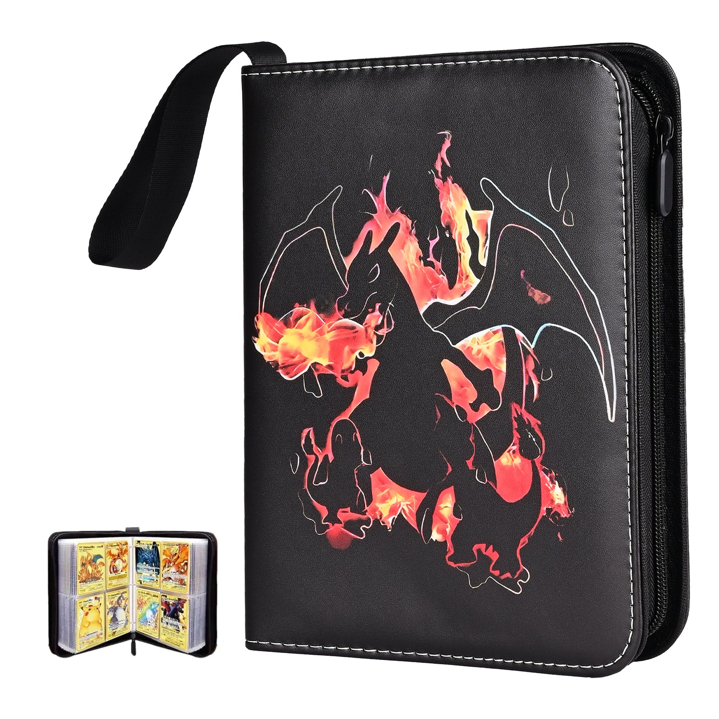 9 Pocket Card Binder,720 Double Sided Pocket PU Collection Binder,Waterproof Trading Card Album Holder,Zip Card Folder for YuGiOh, MTC, TCG, Game Cards & Sports Cards