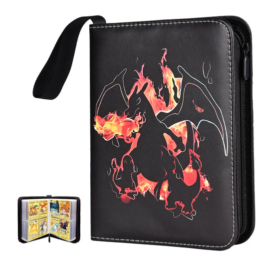 9 Pocket Card Binder,720 Double Sided Pocket PU Collection Binder,Waterproof Trading Card Album Holder,Zip Card Folder for YuGiOh, MTC, TCG, Game Cards & Sports Cards