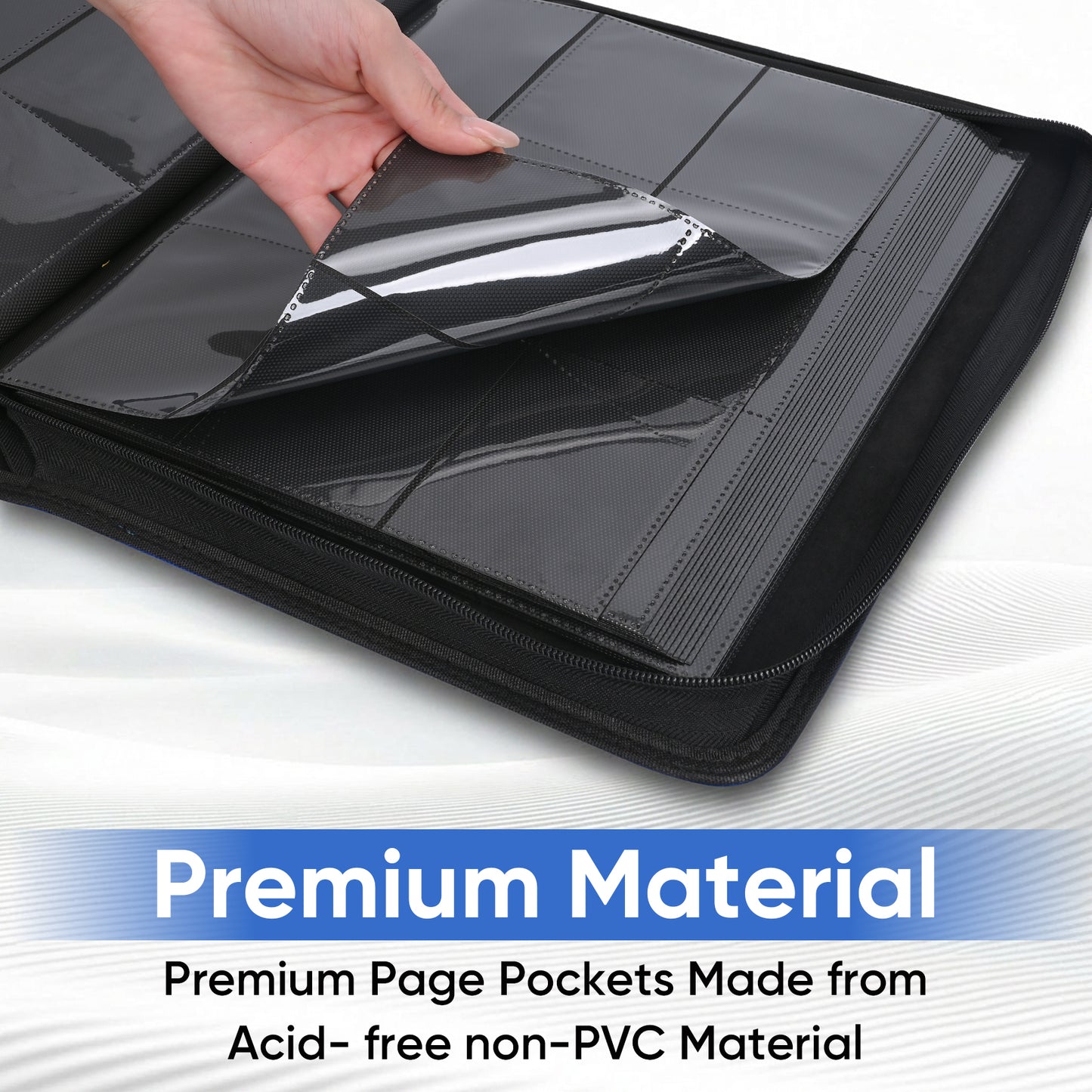 ACEUR Trading Card Binder with 720 Side Loading Pockets, 9 Pocket Trading Card Album Folder for Sport Cards, Game Cards
