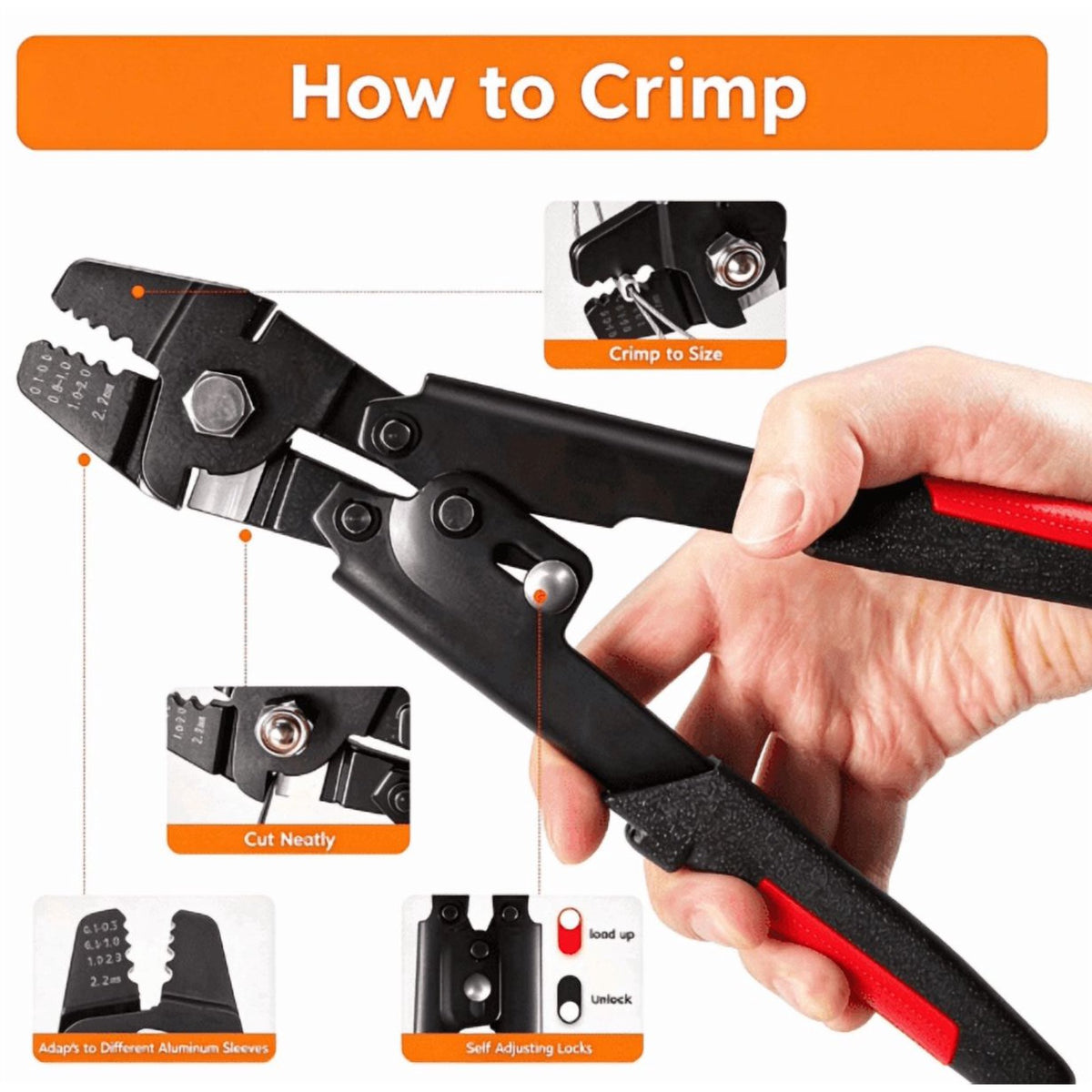 XWYXSTG Wire Rope Crimping Tool Kit, 328ft Stainless Steel Wire Cable with Aluminum Crimping Sleeves and Thimbles