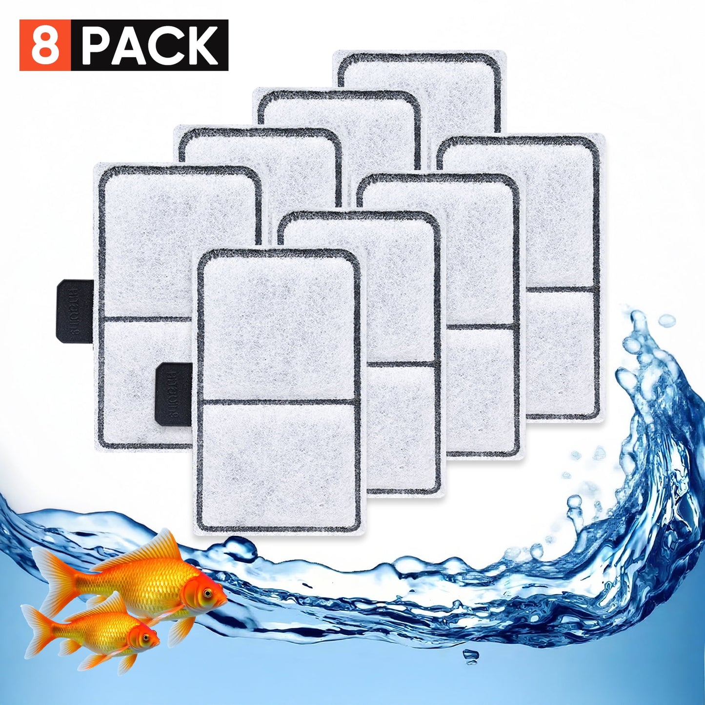 8 Pack EF-S Filter Cartridges for Filter,Replacement Filter Cartridges for Top Fin EF-S Element and BF5 BETTAFLO