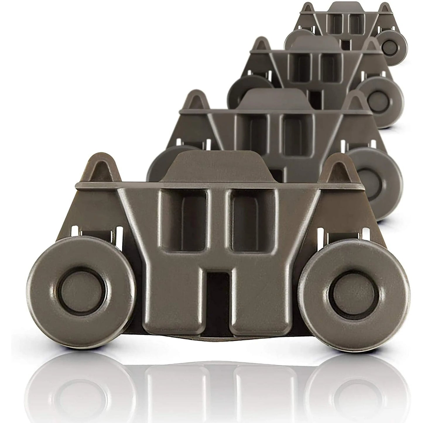 W10195416 (Packs of 4), Resistant to Rust Dishwasher Wheels Lower Rack for Kitchenaid Whirlpool Maytag Kenmore. Dishwasher Rack Parts W10195420 AP5983730 W10579095A Replacement Wheels