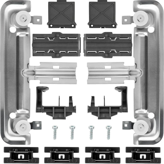 W10712395 Dishwasher Upper Rack Adjuster Kit Compatible with Whirlpool Kenmore Kitchenaid Dishwasher