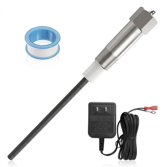 Powered Anode Rod for Water Heater - Titanium Anti-Corrosion Anode Rod, Effective Rust & Limescale Prevention, Fits 40 to 89 Gallon Tanks (Universal Fit)