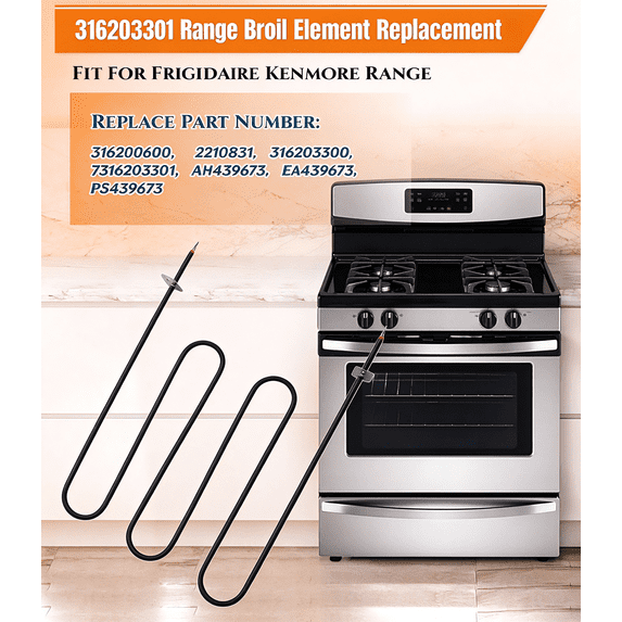 XWYXSTG 316203301 Electric Range Oven Heating Element Fits for Frigi-Daire
